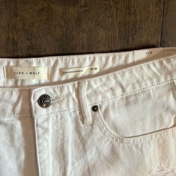NWT Cleo+Wolf Country Women's High Rise Distressed Shorts Sz-30 - Picture 6 of 15
